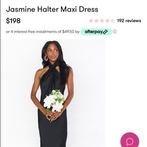 Show me your MuMu Jasmine halter maxi dress SMALL black